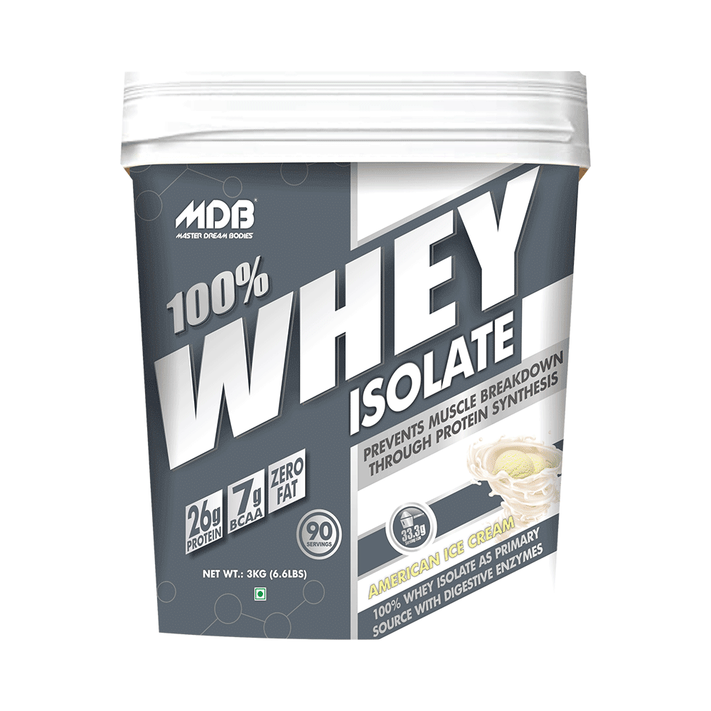 MDB Master Dream Bodies 100% Whey Isolate American Ice Cream - Image 1