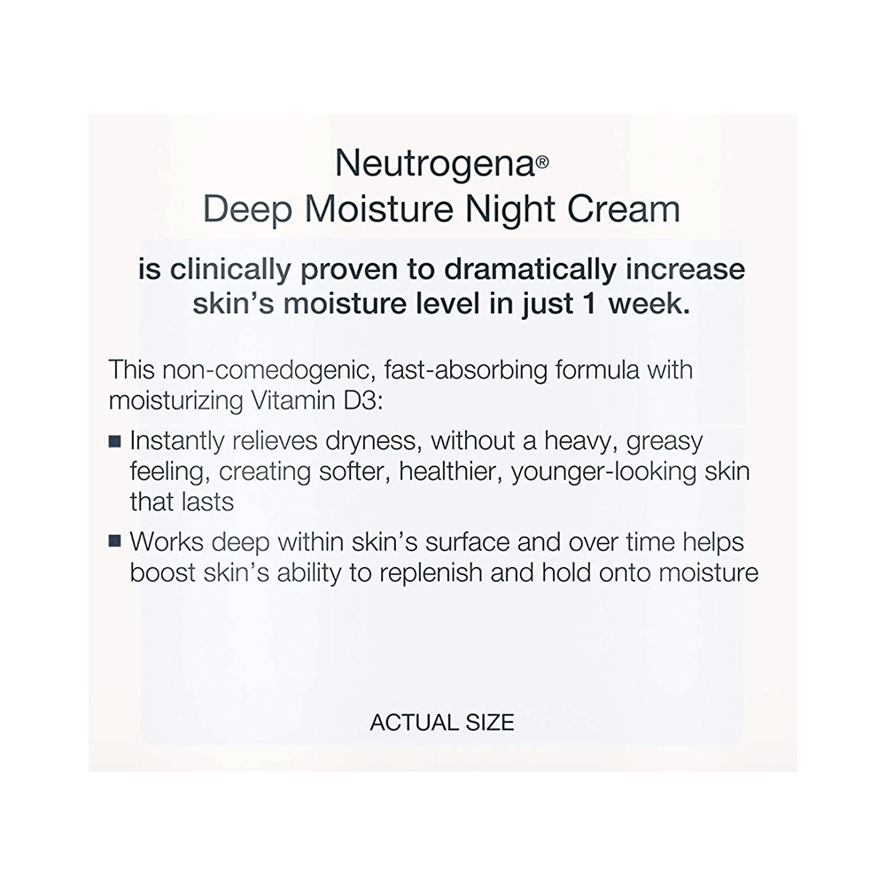 Neutrogena Deep Moisture Night Cream - Image 3