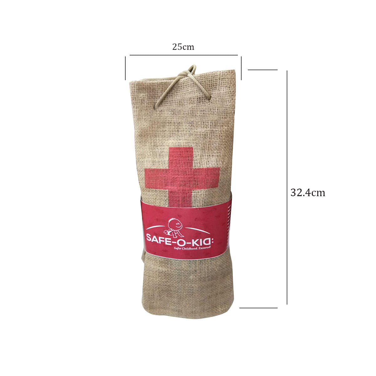 Safe-O-Kid First Aid Kit with Jute Bag - Image 2