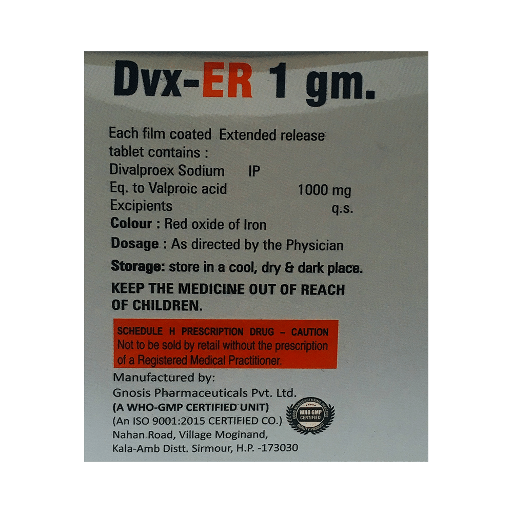 Dvx 1000mg Tablet ER - Image 2