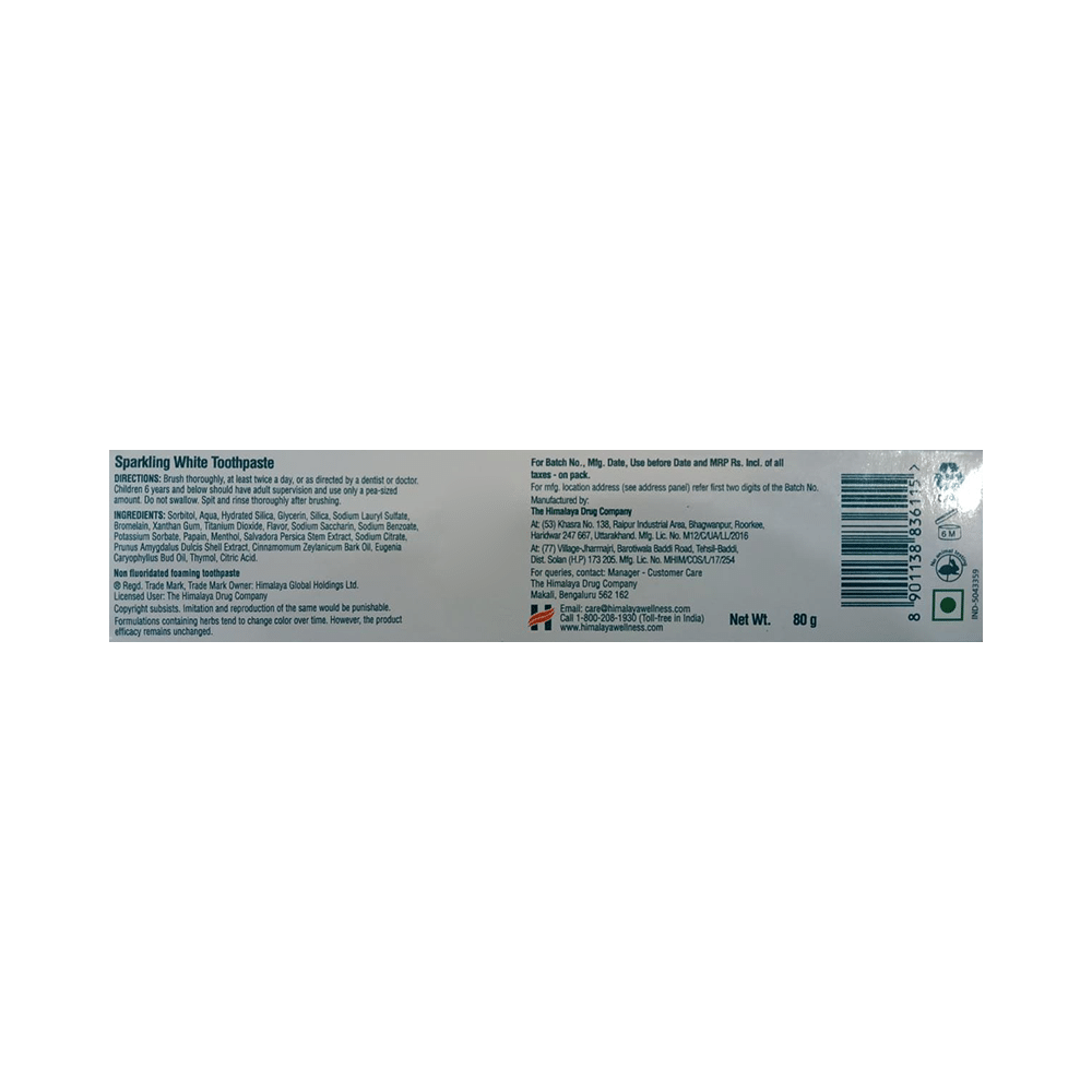 Himalaya Sparkling White Toothpaste - Image 2