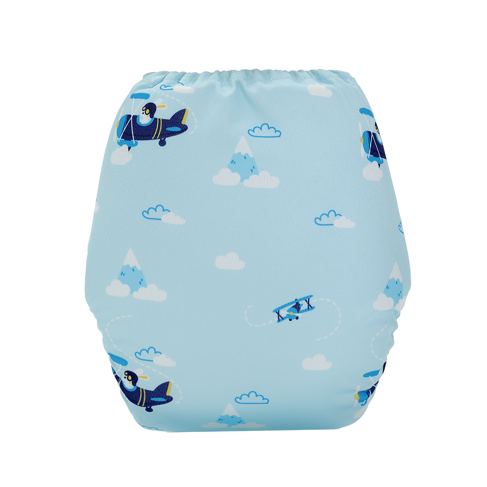 Bumberry Adjustable Reusable Cloth Diaper Cover Without Inserts Helicopter - Image 3