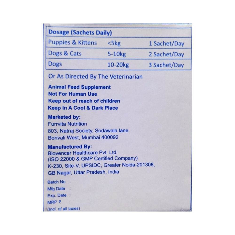 Furrvita Pre & Probiotic Powder Sachet (20 Each) - Image 3