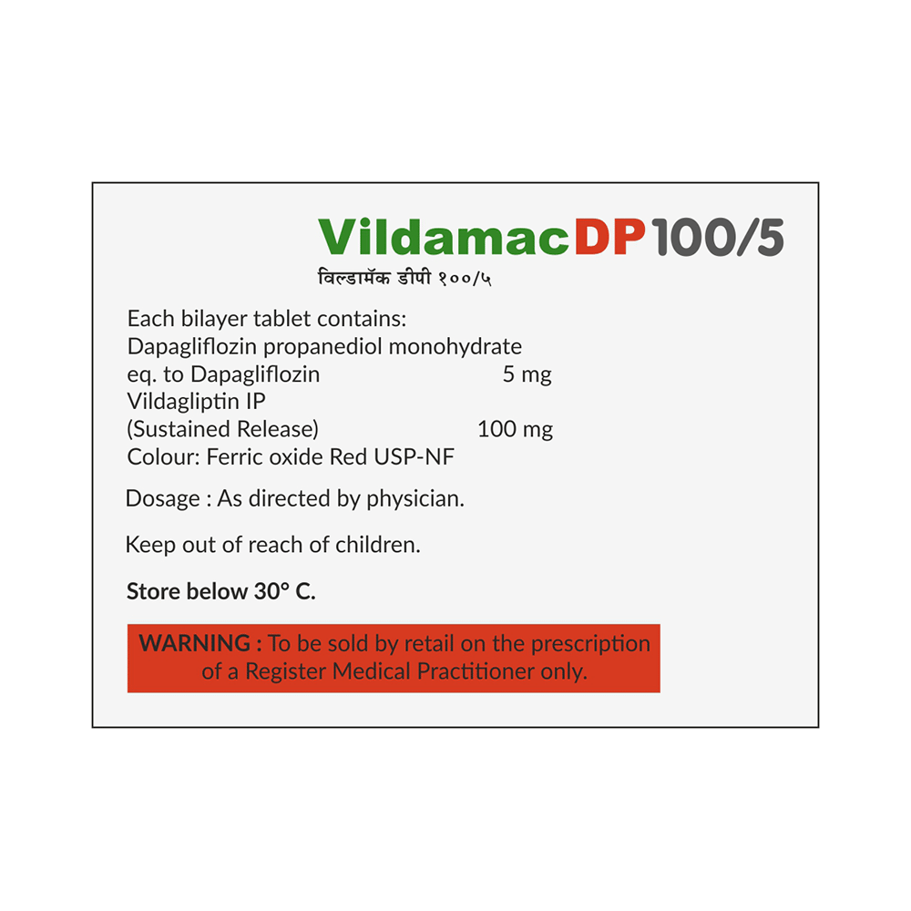 Vildamac DP 5mg/100mg Tablet - Image 2