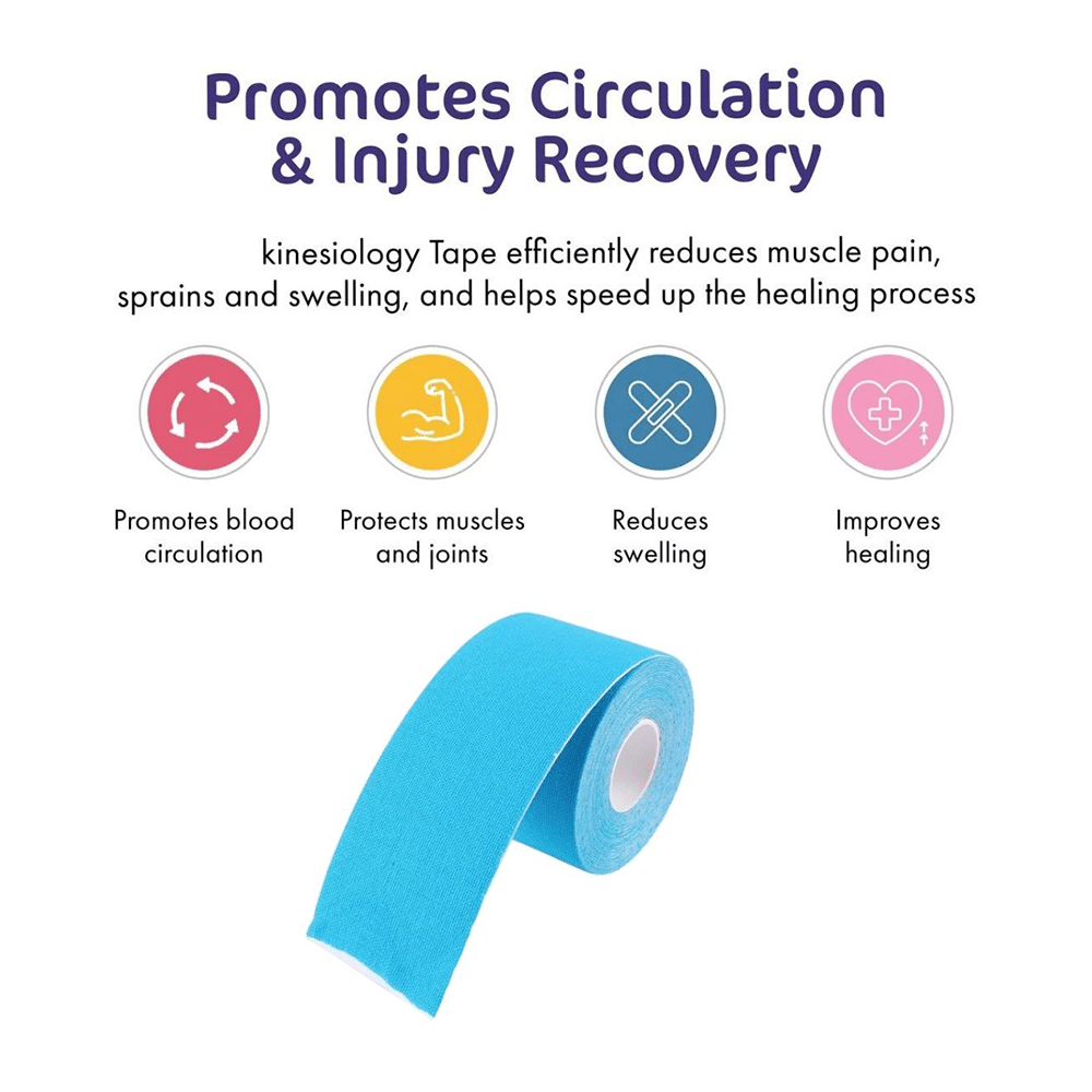 Healthtrek Kinesiology Tape for Physiotherapy Sky Blue - Image 6