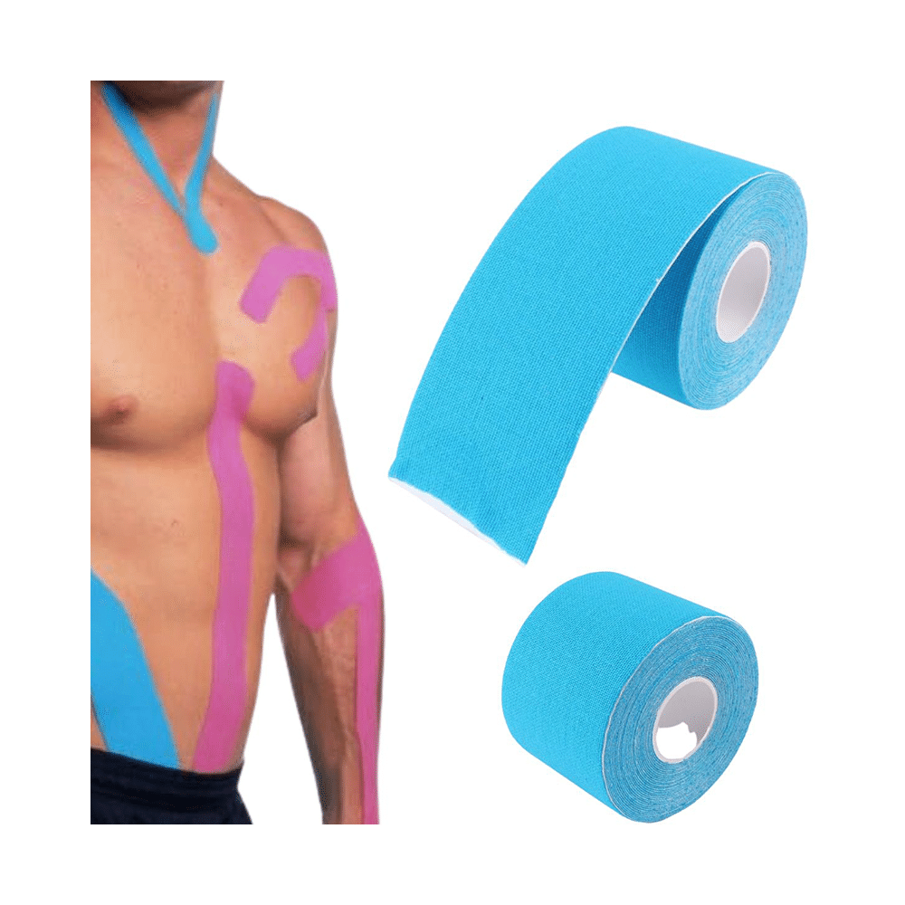 Healthtrek Kinesiology Tape for Physiotherapy Sky Blue - Image 4