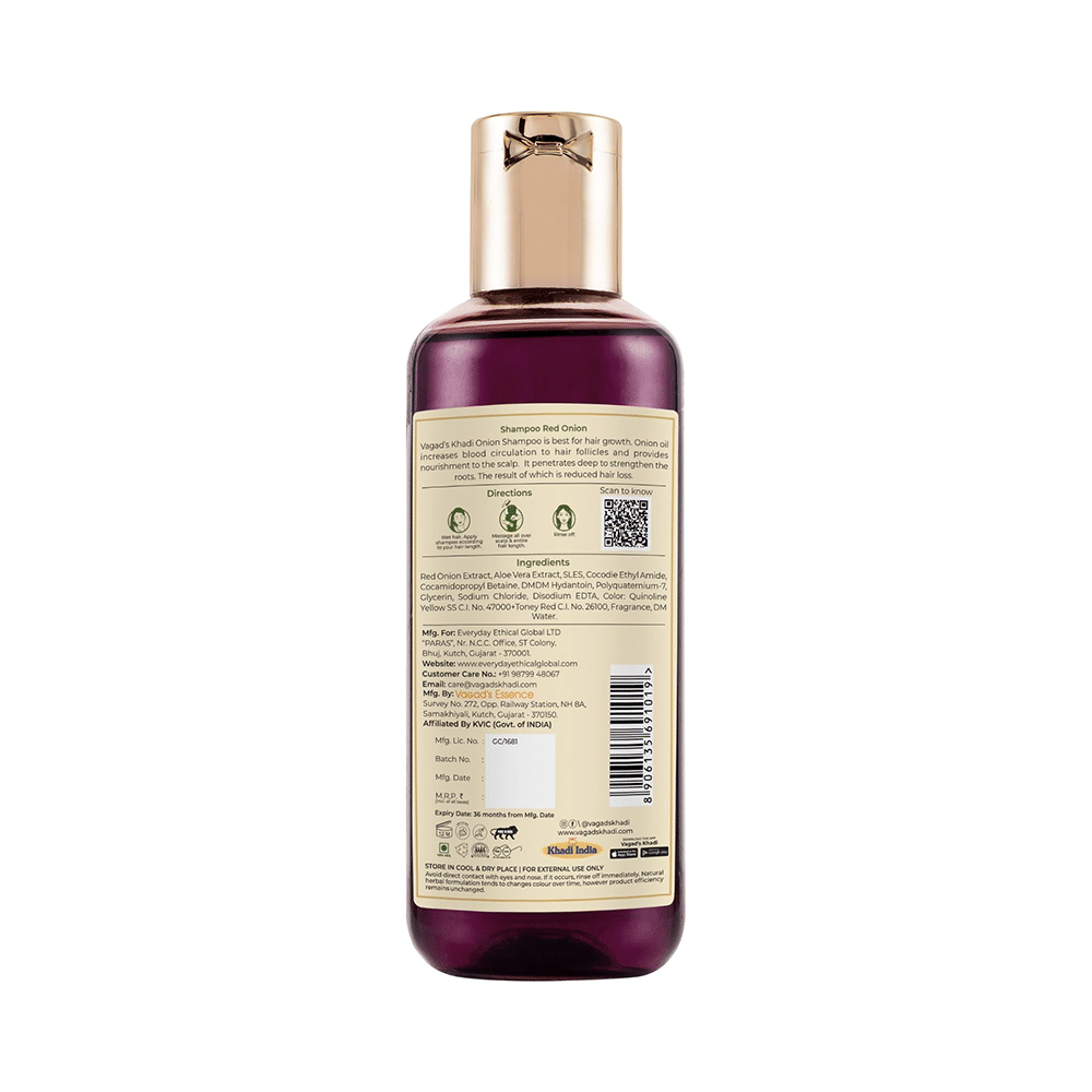 Vagad's Khadi Herbal Shampoo Red Onion - Image 2