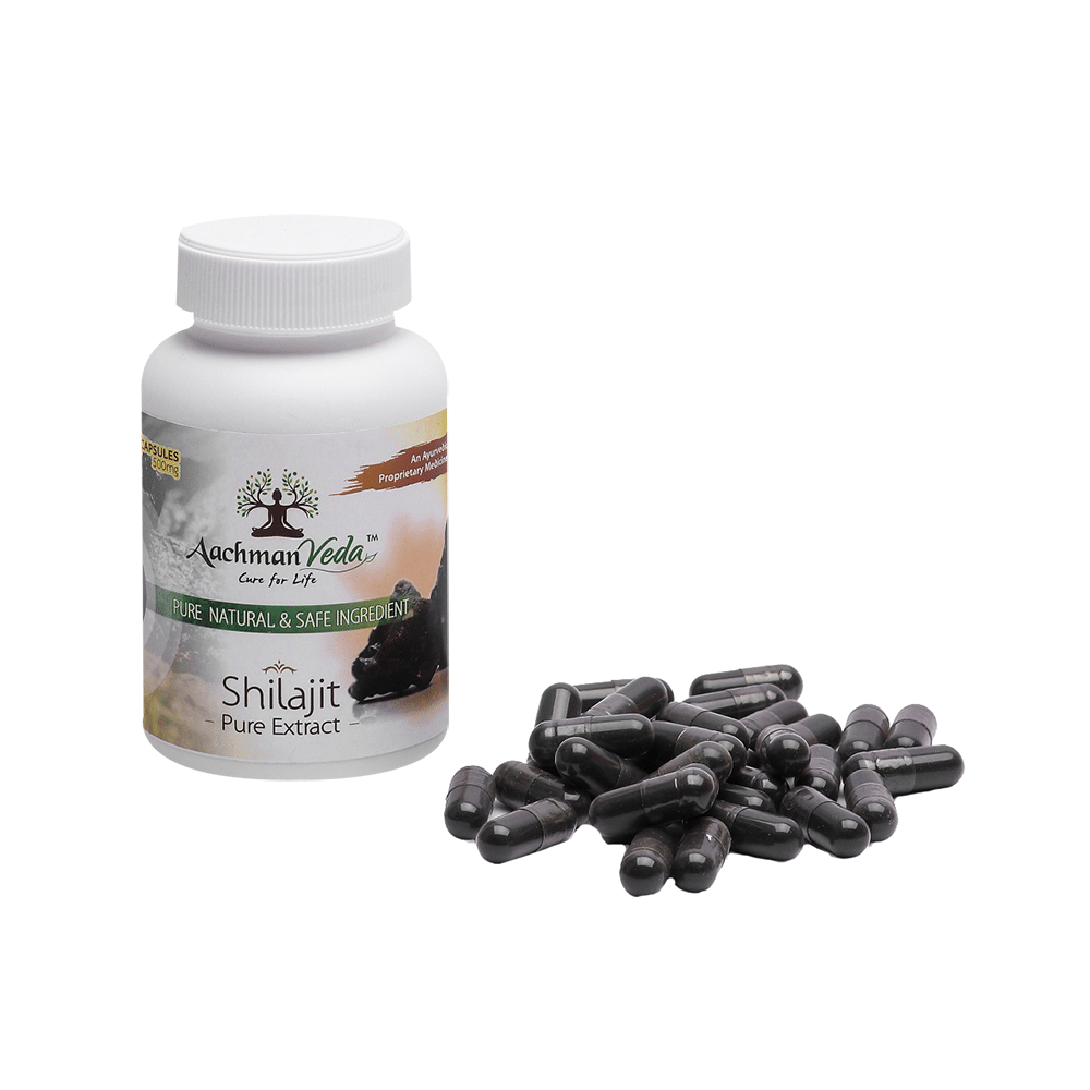 Aachman Veda Shilajit Pure Extract Capsule (60 Each) - Image 12