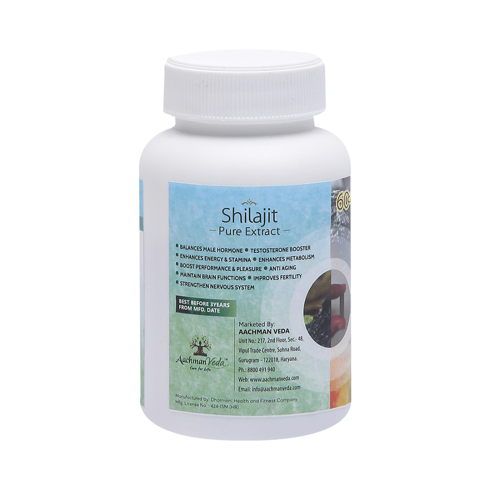 Aachman Veda Shilajit Pure Extract Capsule (60 Each) - Image 11