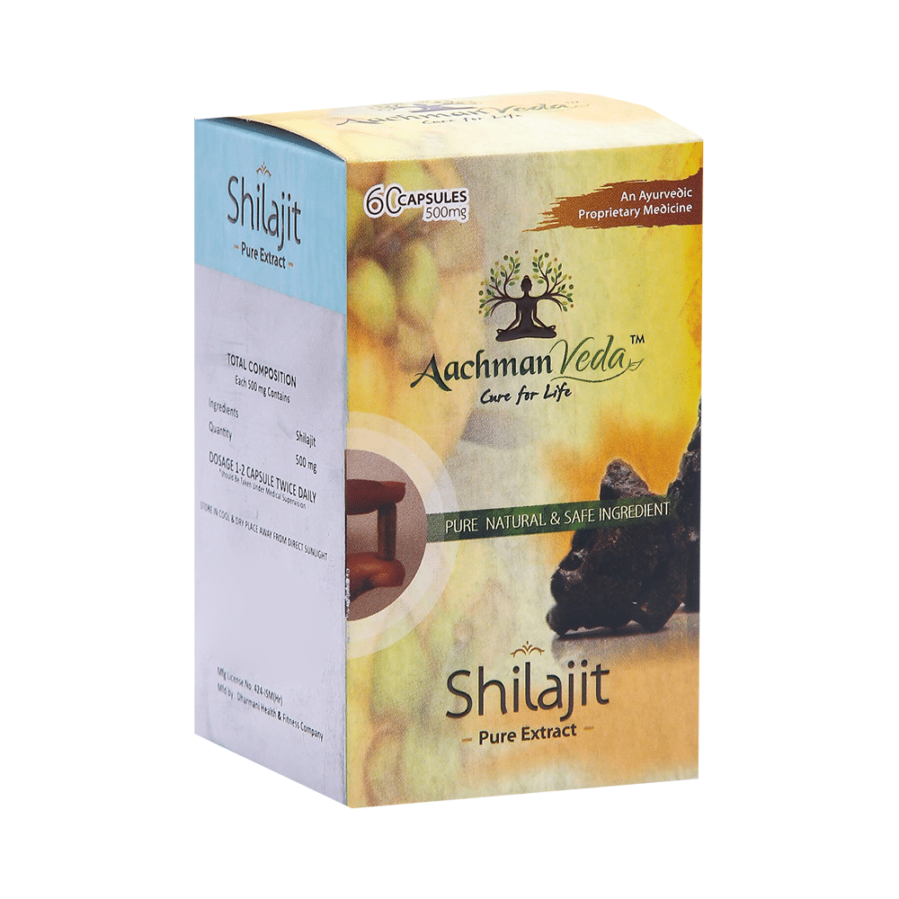 Aachman Veda Shilajit Pure Extract Capsule (60 Each) - Image 8