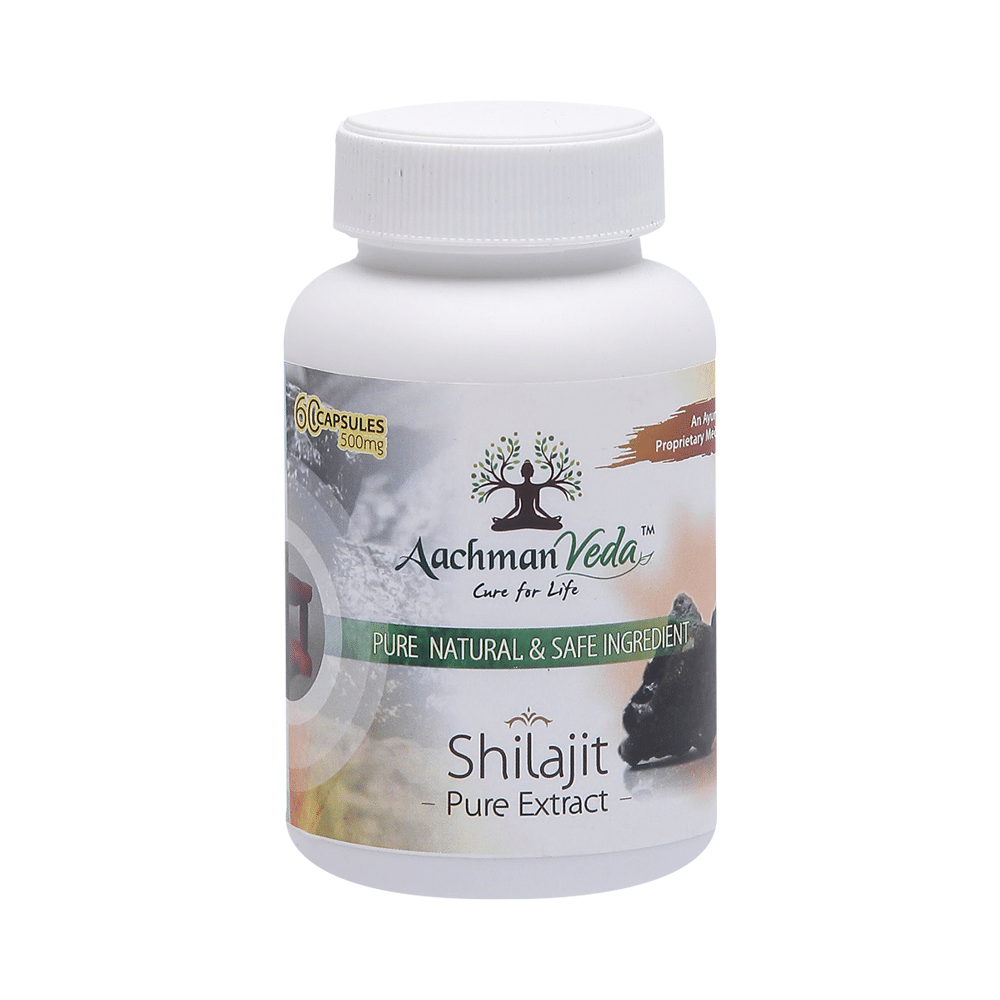 Aachman Veda Shilajit Pure Extract Capsule (60 Each) - Image 9