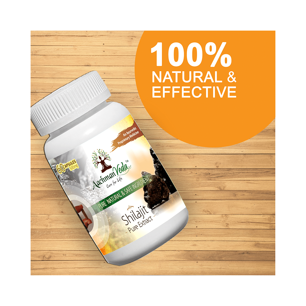 Aachman Veda Shilajit Pure Extract Capsule (60 Each) - Image 5