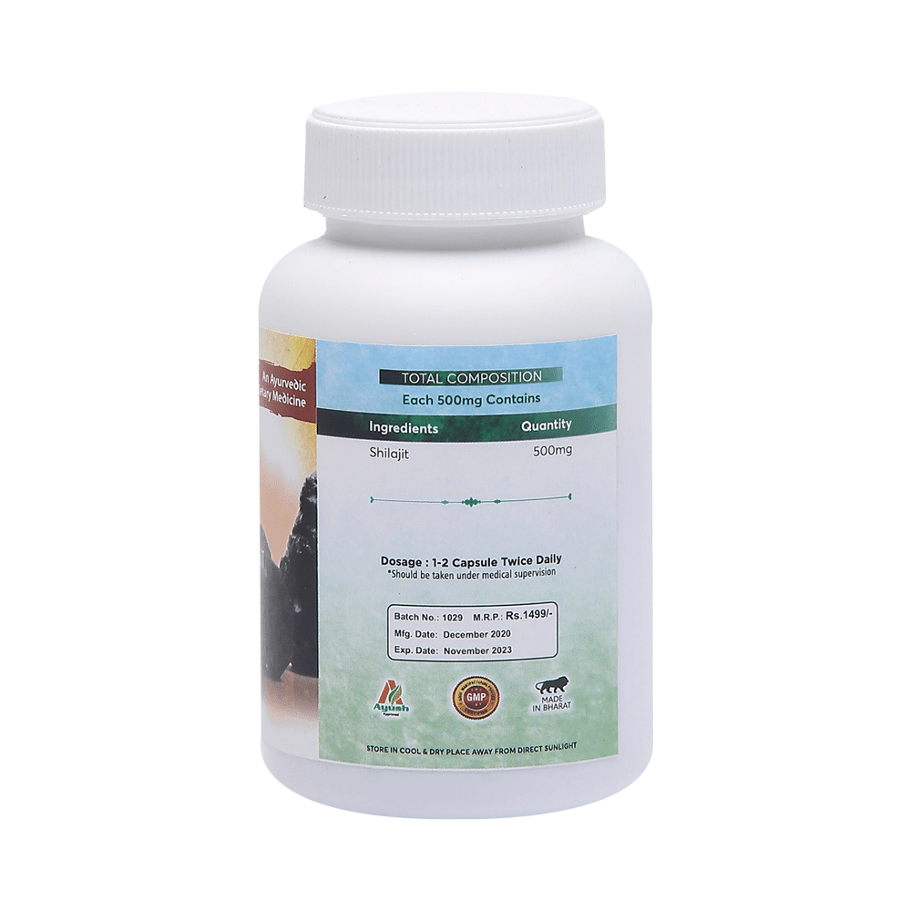 Aachman Veda Shilajit Pure Extract Capsule (60 Each) - Image 10