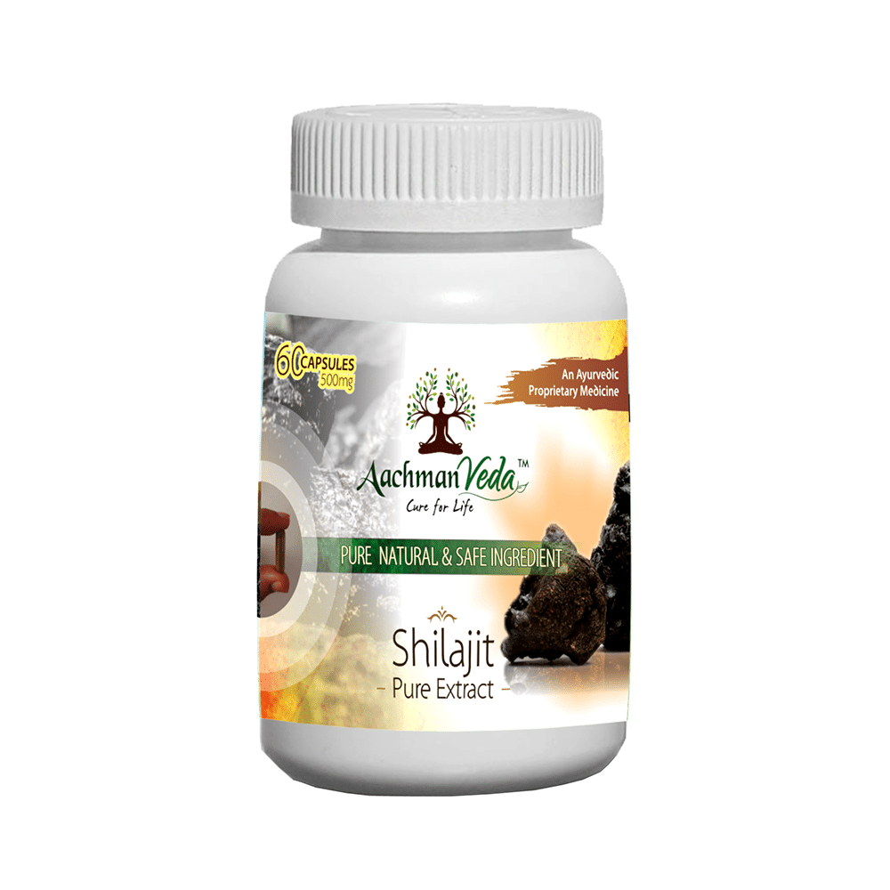 Aachman Veda Shilajit Pure Extract Capsule (60 Each) - Image 1
