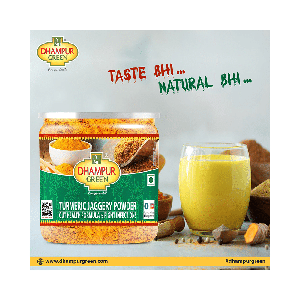 Dhampur Green Turmeric Jaggery Natural Sweetener | Non-GMO & Gluten Free | Powder - Image 6