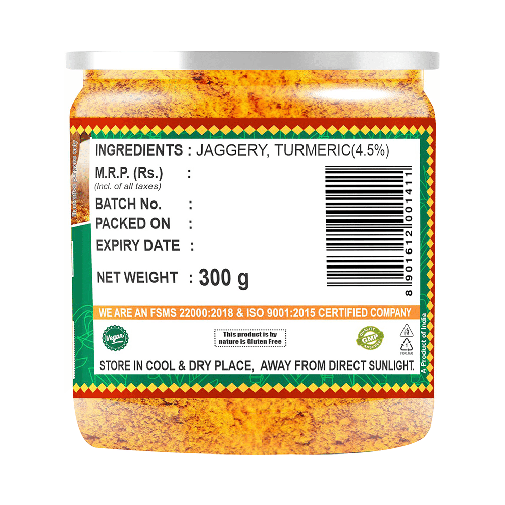 Dhampur Green Turmeric Jaggery Natural Sweetener | Non-GMO & Gluten Free | Powder - Image 2