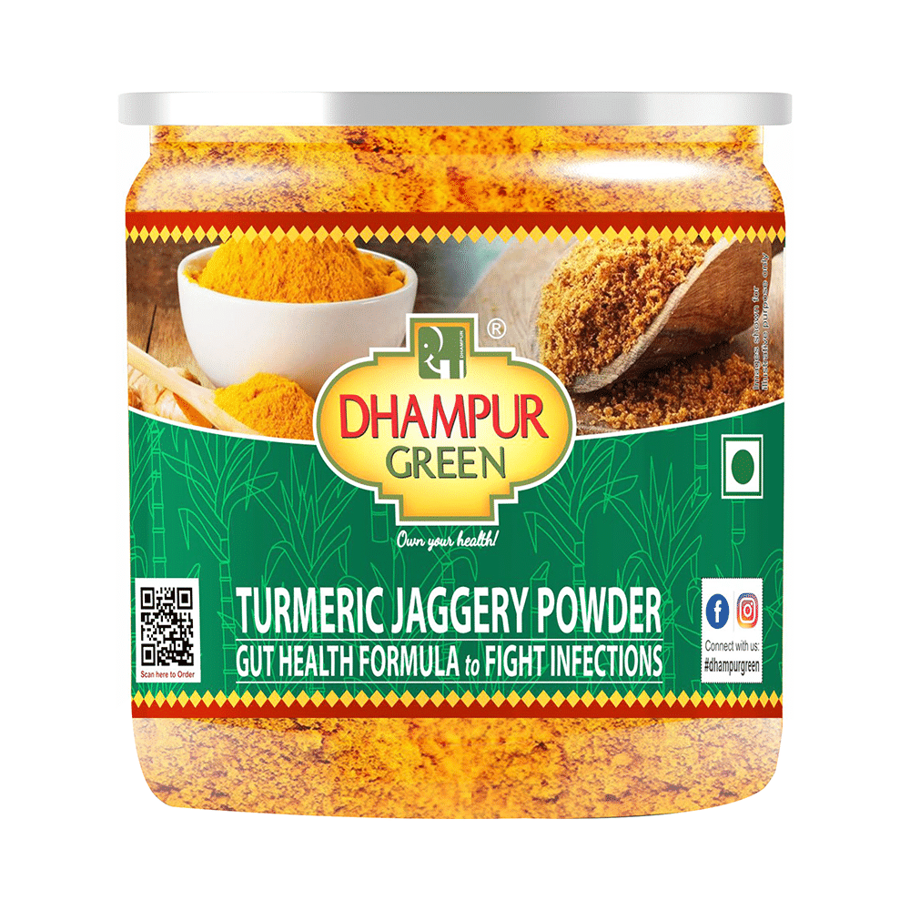 Dhampur Green Turmeric Jaggery Natural Sweetener | Non-GMO & Gluten Free | Powder - Image 1