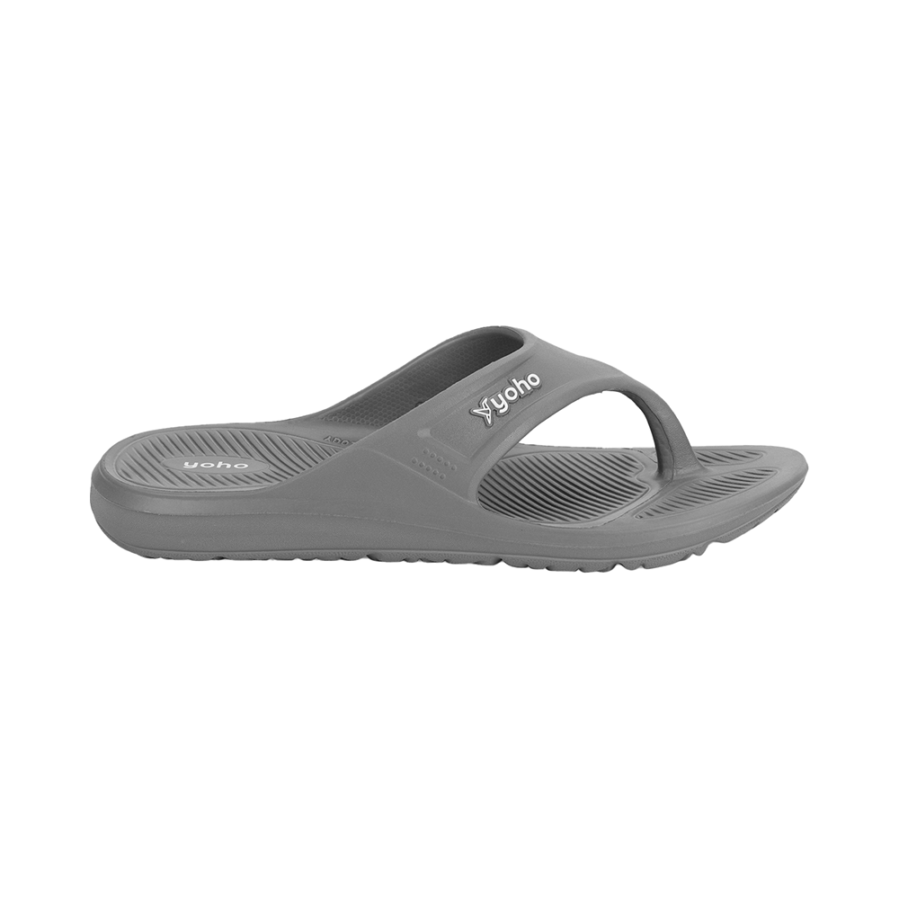 Yoho Lifestyle Acupressure Flip Flops for Men Monsoon Grey 8 - Image 2