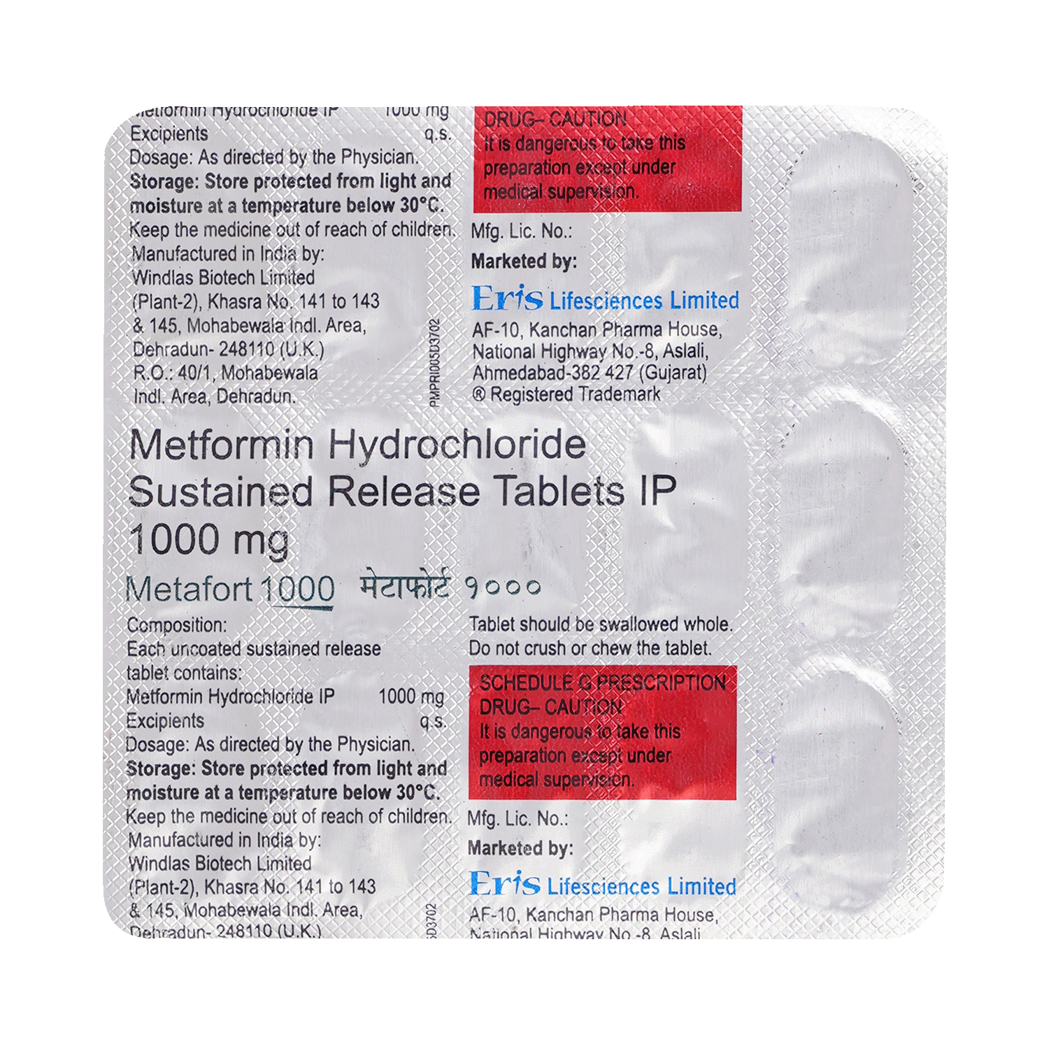 Metafort 1000 Tablet SR - Image 3