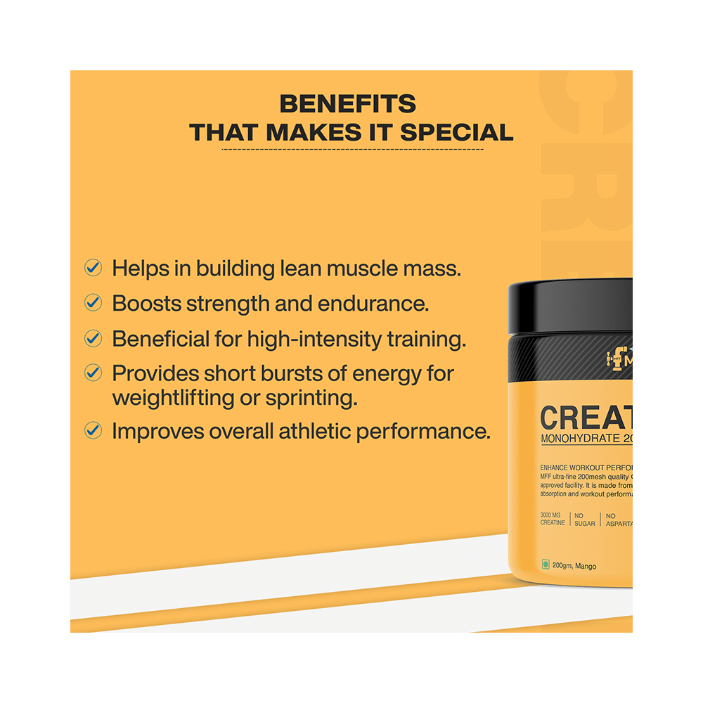 MyFitFuel Creatine Monohydrate 200 Mesh Powder Orange - Image 7
