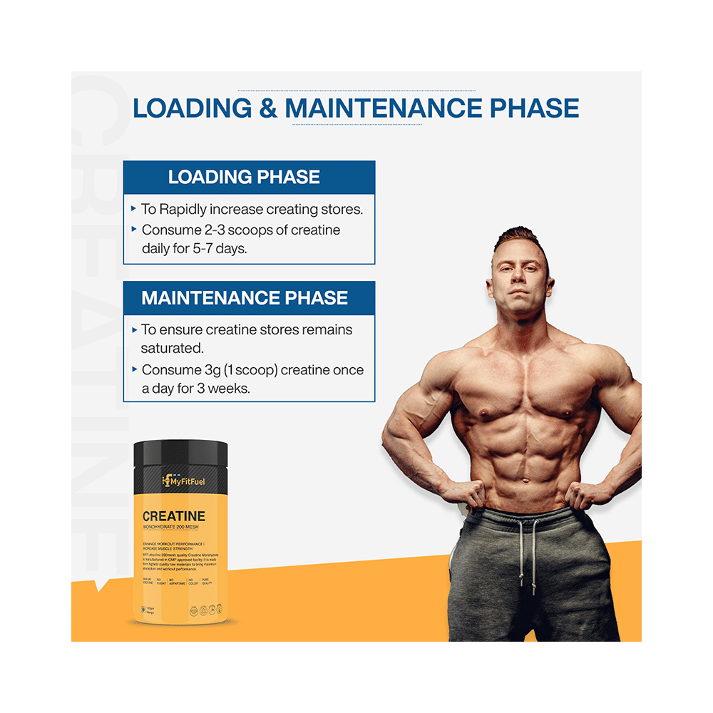 MyFitFuel Creatine Monohydrate 200 Mesh Powder Orange - Image 5