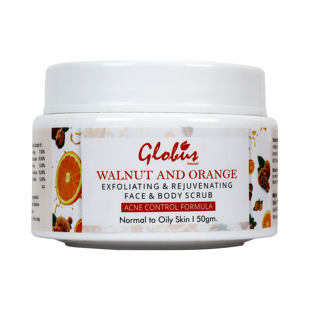Globus Naturals Walnut & Orange Face & Body Scrub - Image 1