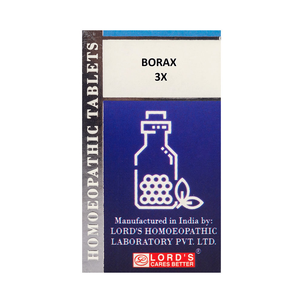 Lord's Borax Trituration Tablet 3X - Image 1