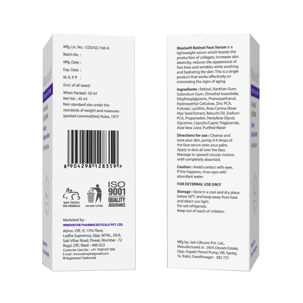 Maxisoft Retinol Face Serum (50ml Each) - Image 3