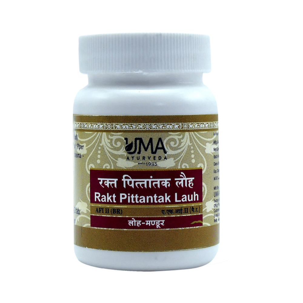 Uma Ayurveda Rakta Pittantak Lauha Tablet - Image 1