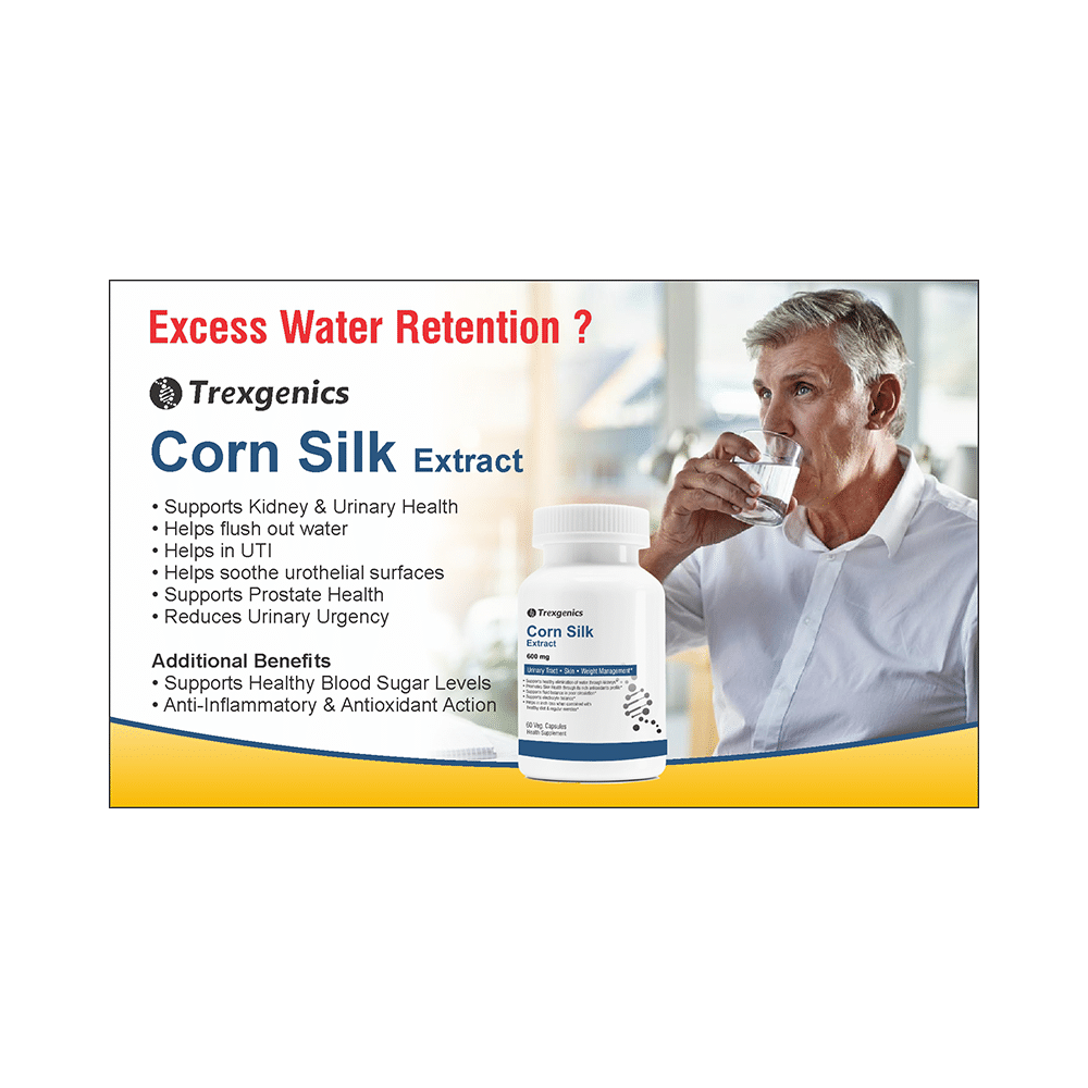 Trexgenics Corn Silk Extract 600mg Veg. Capsules - Image 3
