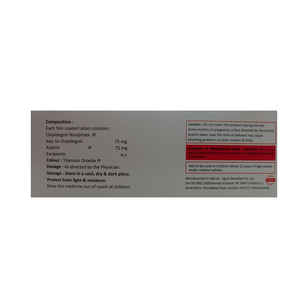 Clopidox-AS 75/75 Tablet - Image 2