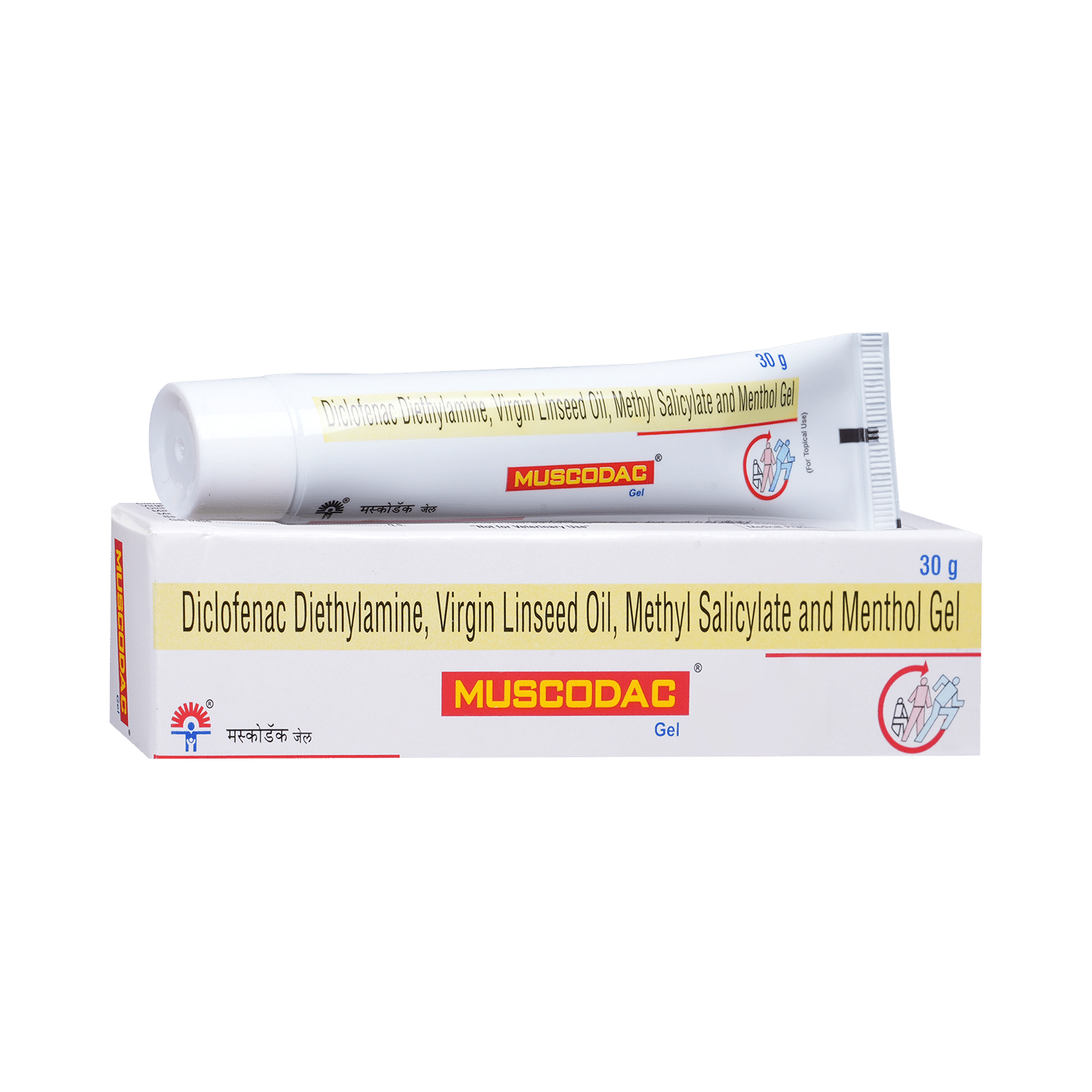 Muscodac Pain Relief Gel with Diclofenac Diethylamine & Menthol - Image 1