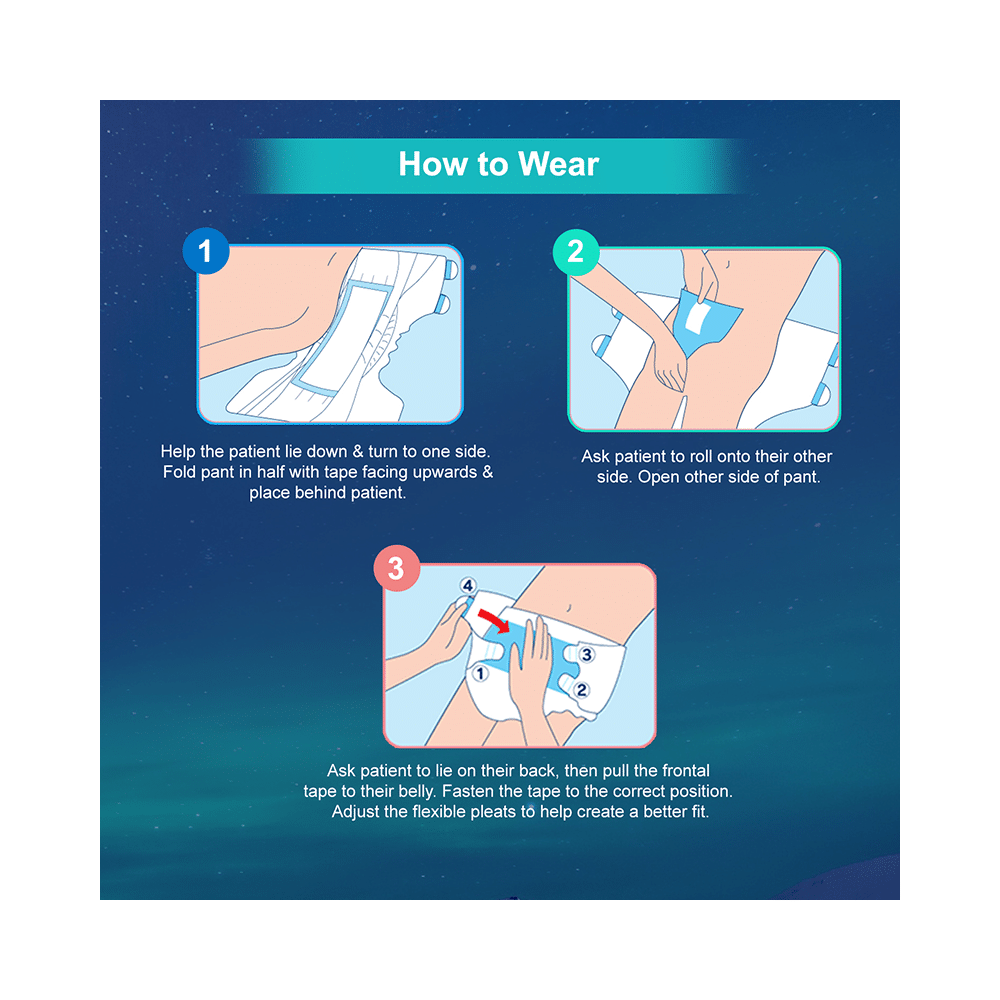 Arokleen Overnight Disposable Adult Diaper (10 Each) Large - Image 9