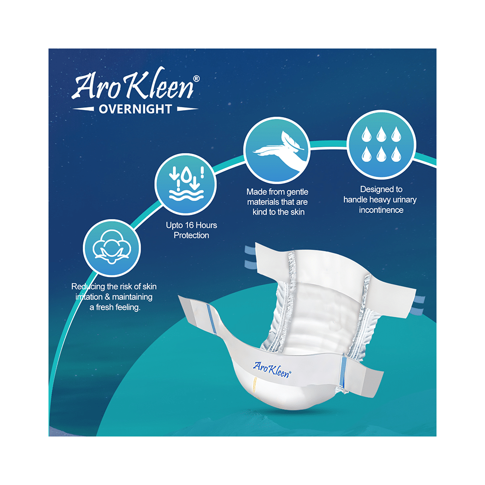 Arokleen Overnight Disposable Adult Diaper (10 Each) Large - Image 7