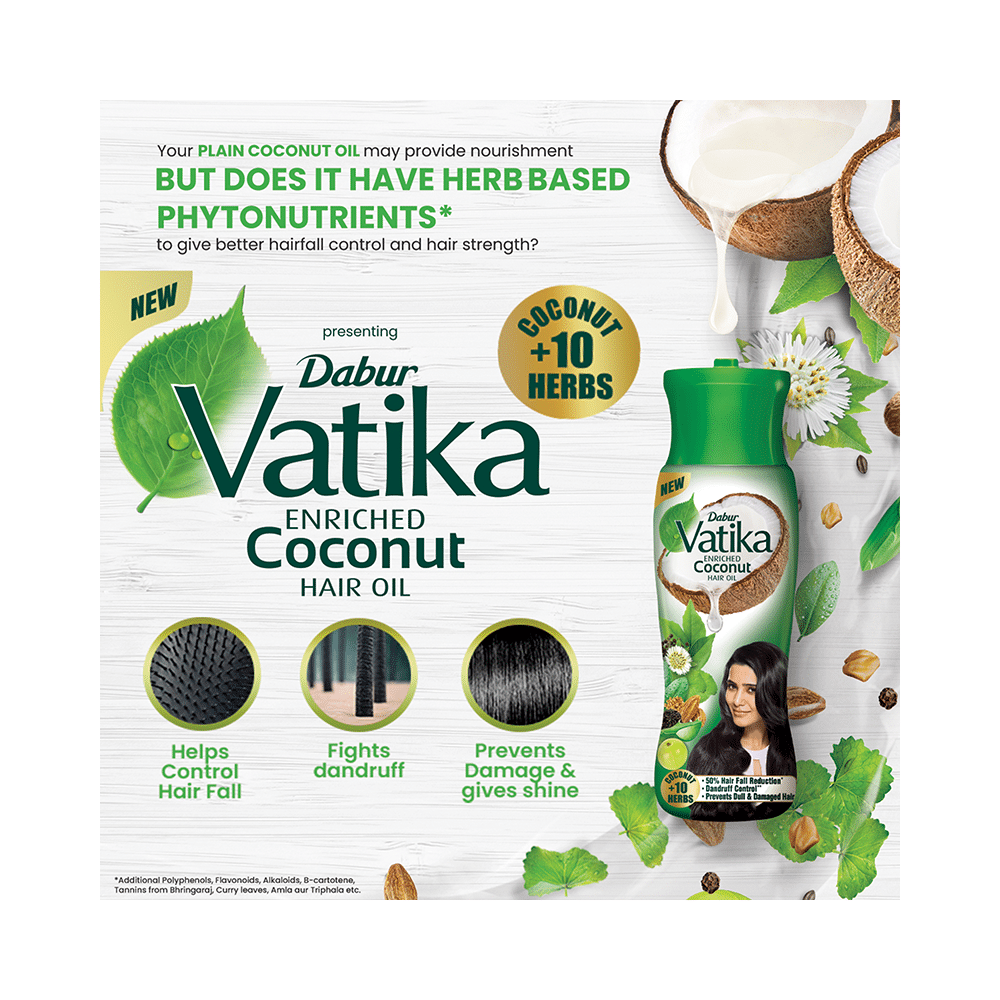 Dabur Vatika Enriched Coconut  Hair Oil - Image 6