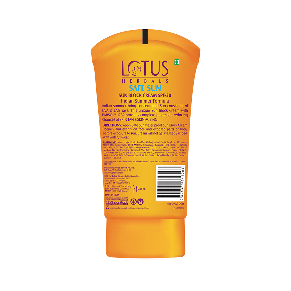 Lotus Herbals Safe Sun Block Cream PA ++ SPF 30 - Image 2