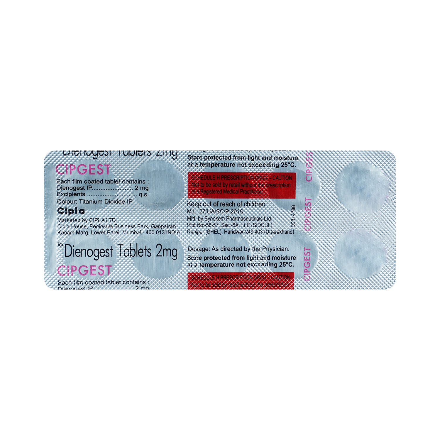 Cipgest 2mg Tablet - Image 5