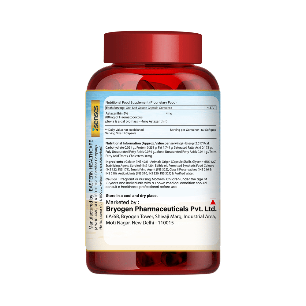 7Senses Astaxanthin 4mg Softgel Capsule (60 Each) - Image 3