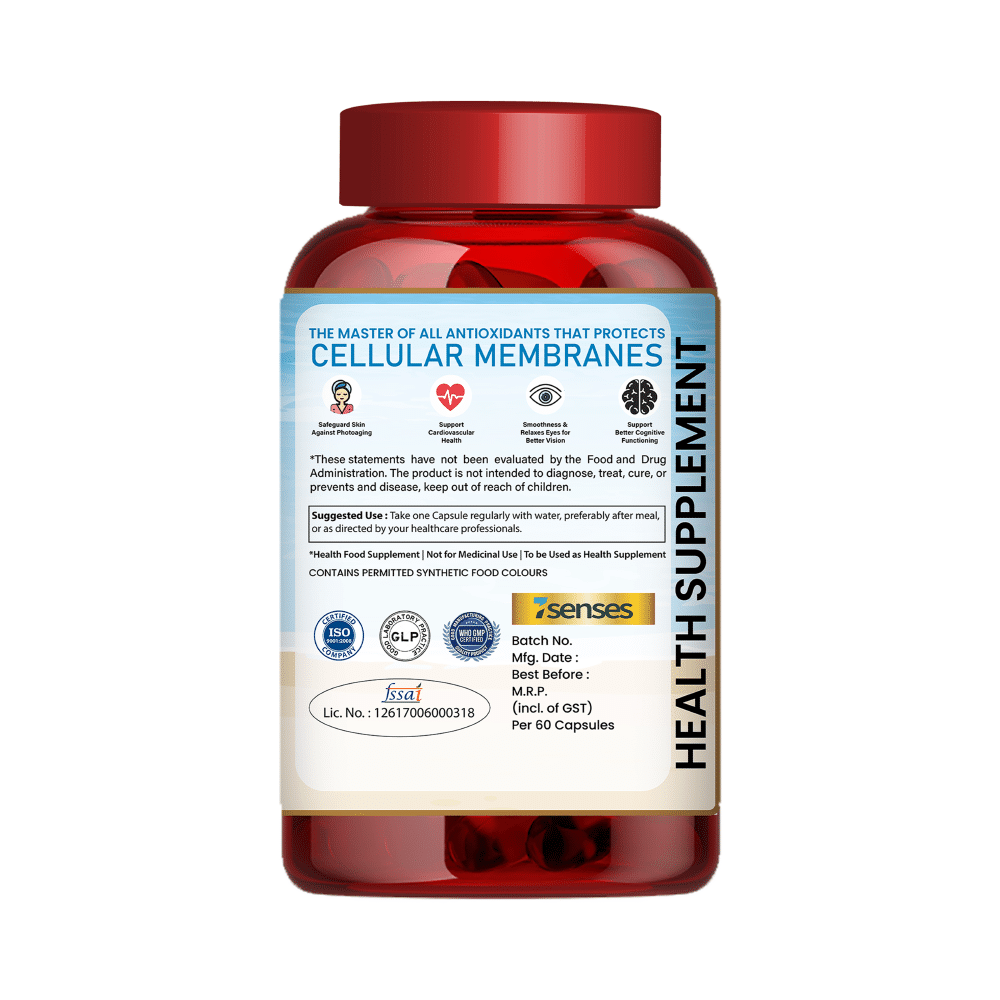 7Senses Astaxanthin 4mg Softgel Capsule (60 Each) - Image 2