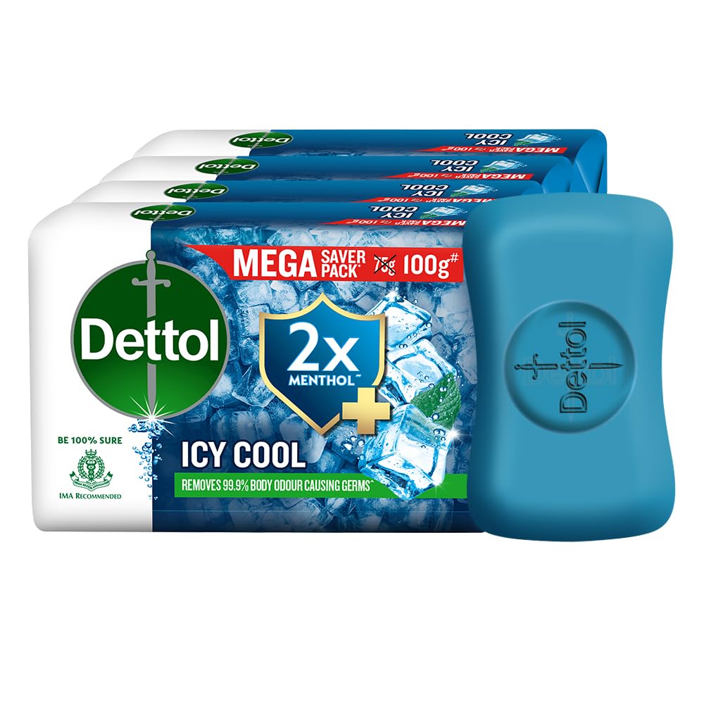 Dettol Icy Cool Soap  4x100 gm - Image 1