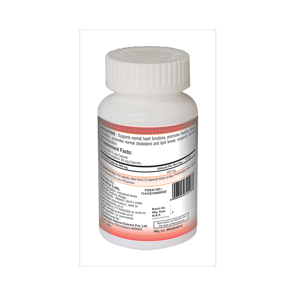 NeutraLeaf Heartolite 500mg Veg Capsules - Image 3