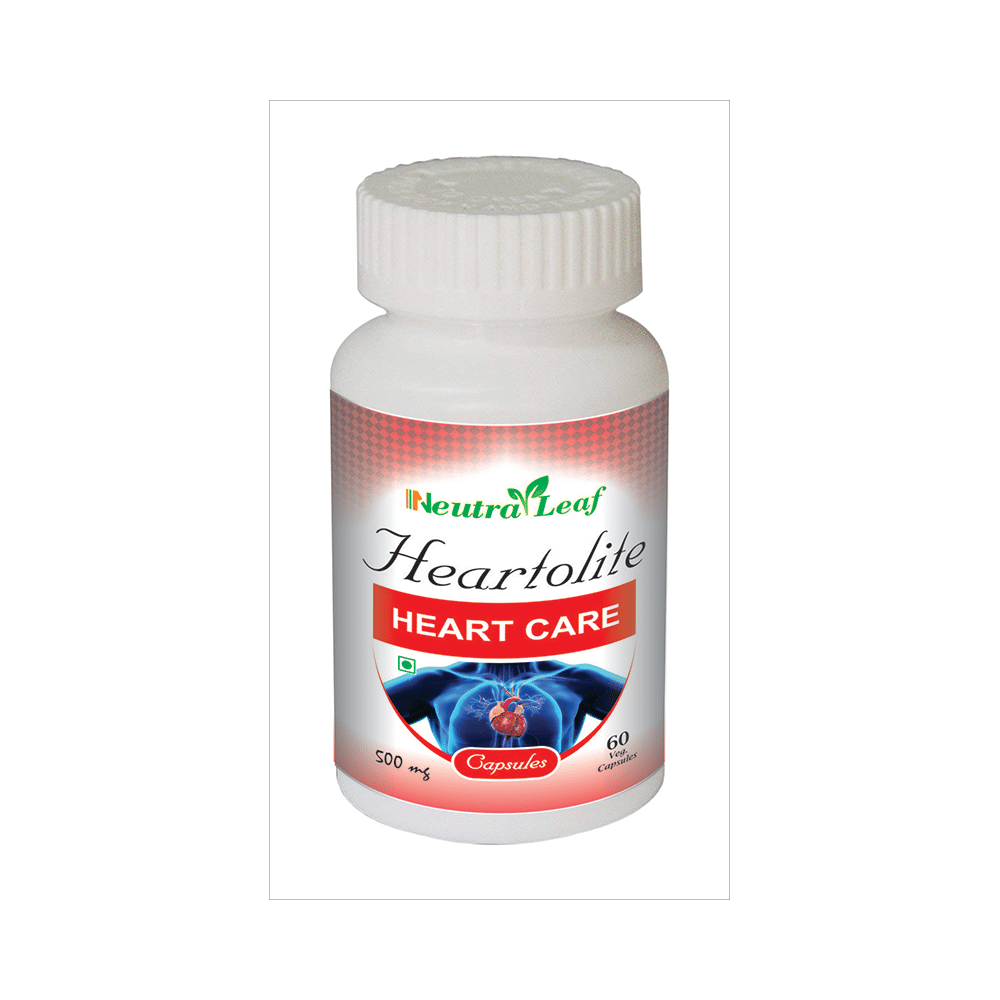 NeutraLeaf Heartolite 500mg Veg Capsules