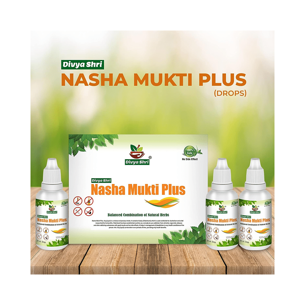 Divya Shri Nasha Mukti Plus Drop Balanced Combination of Natural Herbs (30ml Each) - Image 6