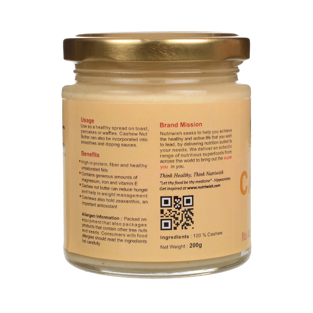 Nutriwish All Natural Cashew Nut Butter - Image 3