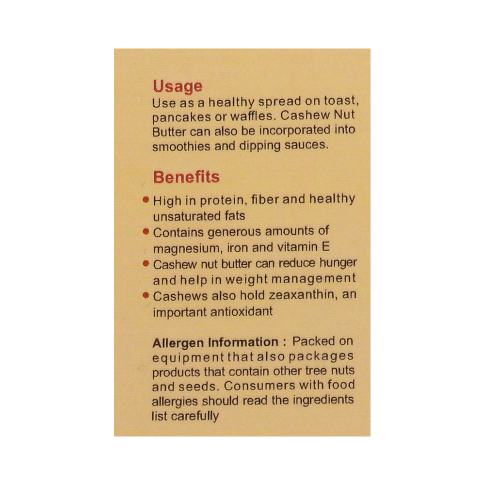 Nutriwish All Natural Cashew Nut Butter - Image 4