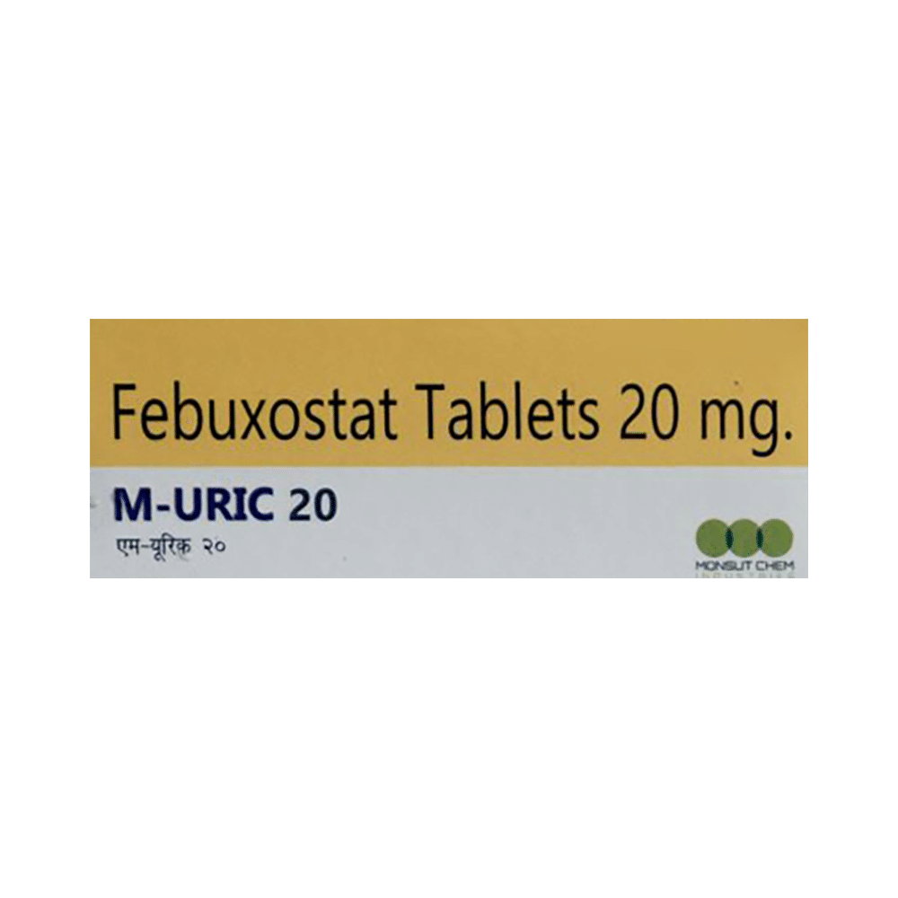 M Uric 20mg Tablet