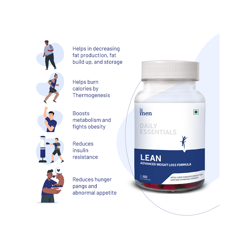 ForMen Lean+ Capsule with Garcinia, ACV, Green Tea Capsule - Image 3