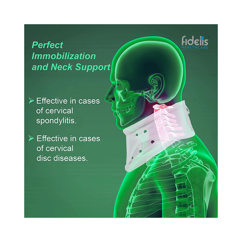 Fidelis Healthcare Cervical Hard Collar Adjustable Small White - Image 2