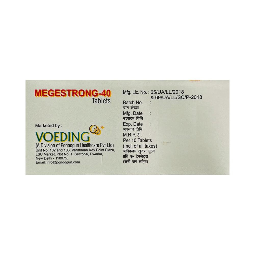 Megestrong 40 Tablet - Image 2