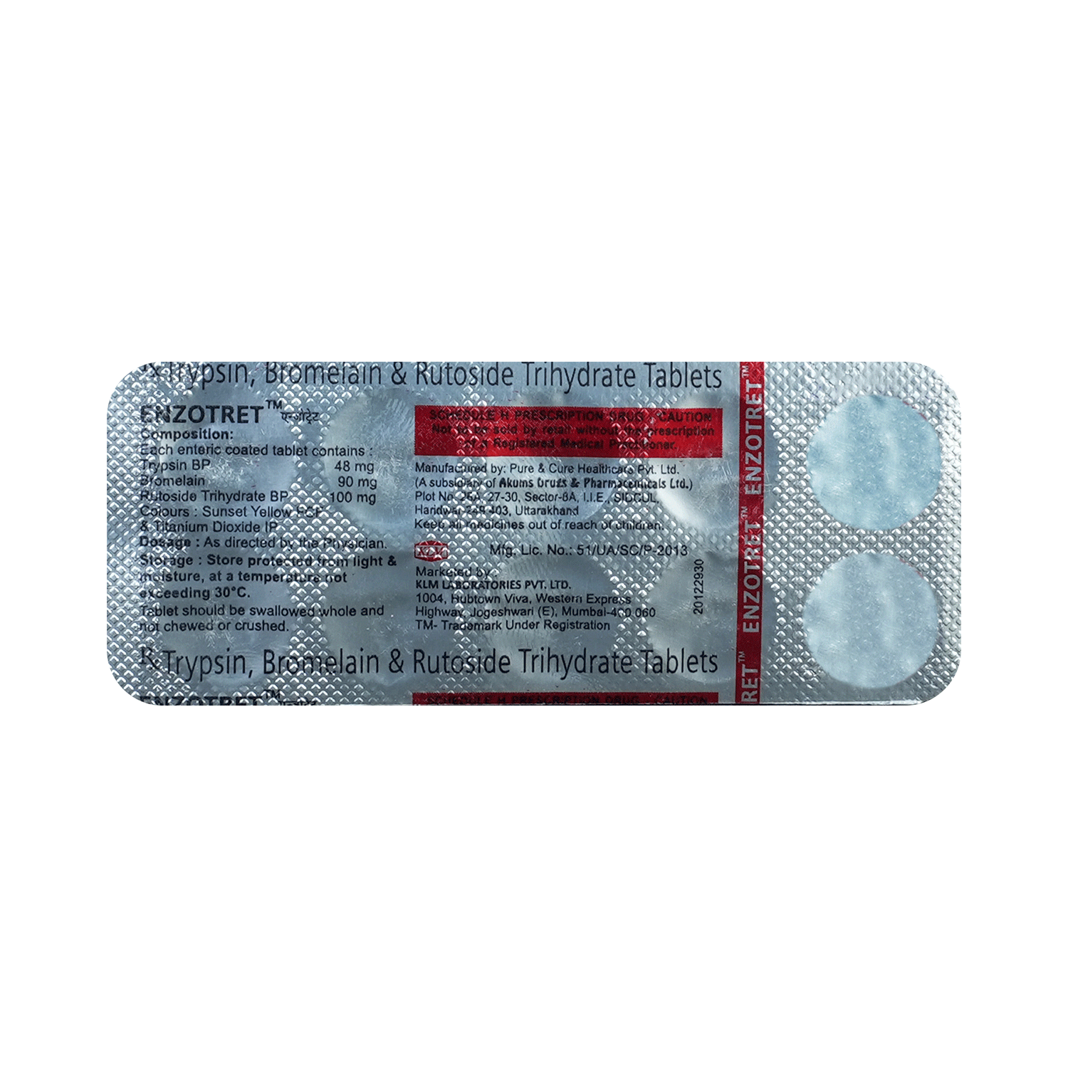 Enzotret 90mg/48mg/100mg Tablet - Image 3